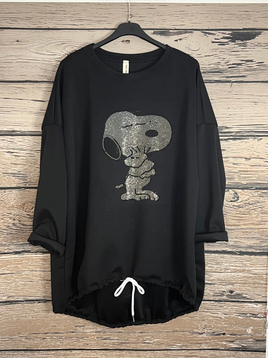 Langarmshirt mit Bling-Bling