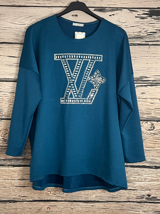 Sweatshirt mit Bling-Bling-edel, soft & modern